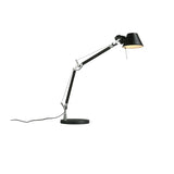Modern Adjustable Aluminum Swing Arm Desk Lamp with Conical Shade for Task Lighting and Home Office