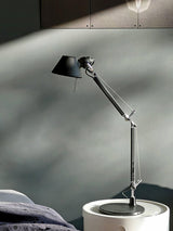 Modern Adjustable Aluminum Swing Arm Desk Lamp with Conical Shade for Task Lighting and Home Office