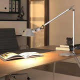 Modern Adjustable Aluminum Swing Arm Desk Lamp with Conical Shade for Task Lighting and Home Office