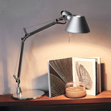 Modern Adjustable Aluminum Swing Arm Desk Lamp with Conical Shade for Task Lighting and Home Office