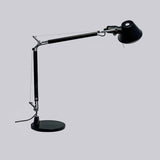 Modern Adjustable Aluminum Swing Arm Desk Lamp with Conical Shade for Task Lighting and Home Office
