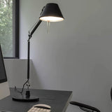 Modern Adjustable Aluminum Swing Arm Desk Lamp with Conical Shade for Task Lighting and Home Office