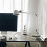 Modern Adjustable Aluminum Swing Arm Desk Lamp with Conical Shade for Task Lighting and Home Office