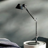 Modern Adjustable Aluminum Swing Arm Desk Lamp with Conical Shade for Task Lighting and Home Office