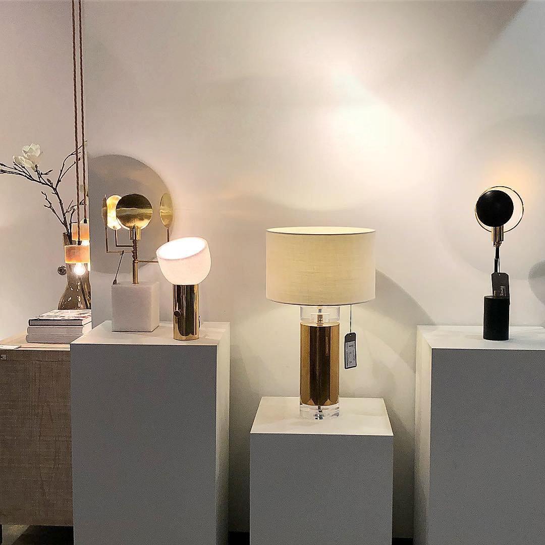 Elegant Parker Gold Side Table Lamp with White Fabric Shade for Modern Home Lighting