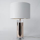 Elegant Parker Gold Side Table Lamp with White Fabric Shade for Modern Home Lighting