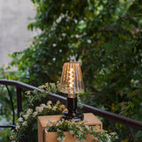 Portable Pastry Ceramic Table Lamp with Integrated LED and Rechargeable Battery