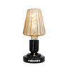 Portable Pastry Ceramic Table Lamp with Integrated LED and Rechargeable Battery
