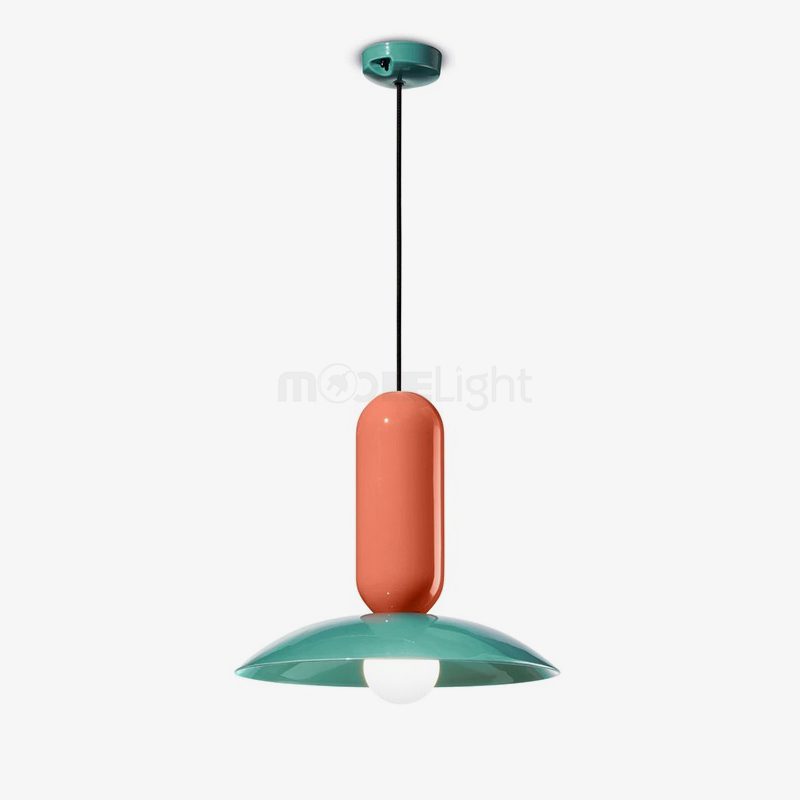 retro-pau-pendant-light-with-glossy-overlapping-volumes-and-iron-finish-for-modern-interior-lighting