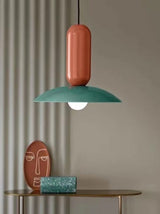 retro-pau-pendant-light-with-glossy-overlapping-volumes-and-iron-finish-for-modern-interior-lighting