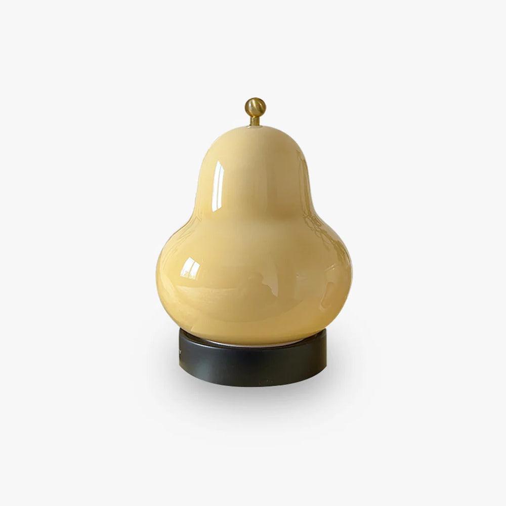 Vintage Inspired Pear Shaped Portable LED Table Lamp with Touch Dimming