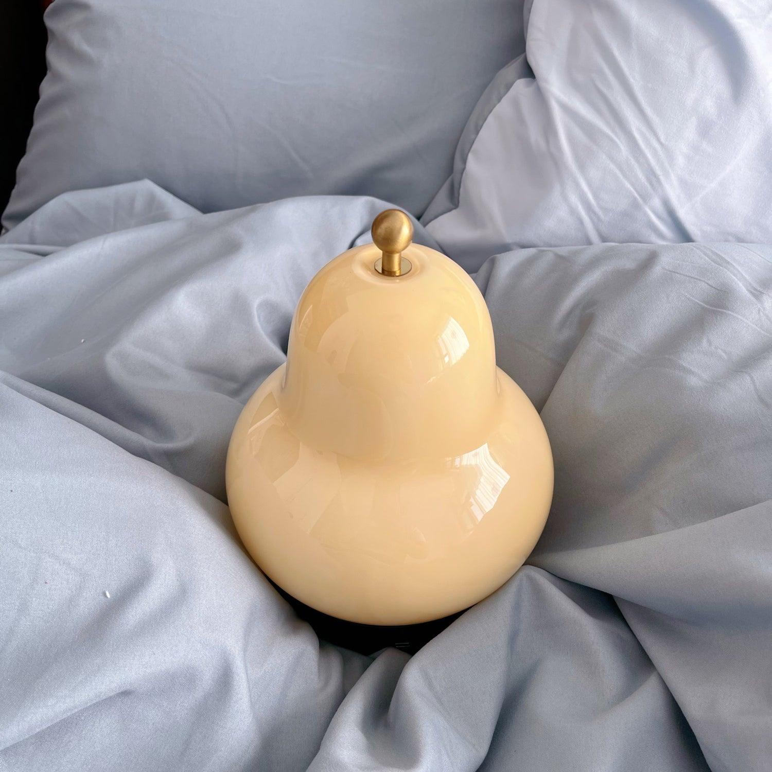 Vintage Inspired Pear Shaped Portable LED Table Lamp with Touch Dimming