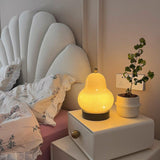 Vintage Inspired Pear Shaped Portable LED Table Lamp with Touch Dimming