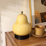 Vintage Inspired Pear Shaped Portable LED Table Lamp with Touch Dimming