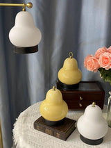 Vintage Inspired Pear Shaped Portable LED Table Lamp with Touch Dimming