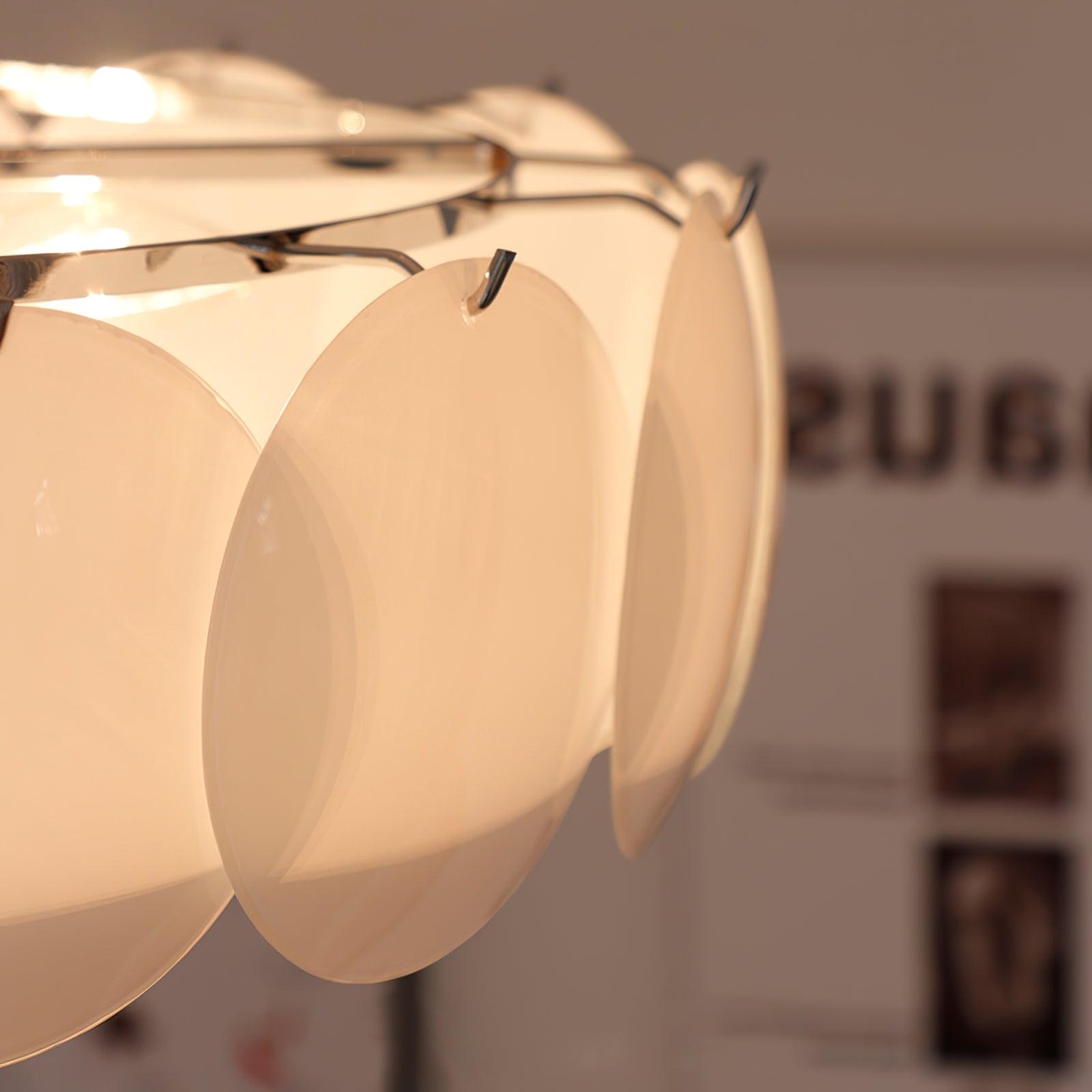 Modern Gold Pembridge Flush Mount Ceiling Light with Oversized Smooth Glass Disks