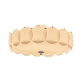 Modern Gold Pembridge Flush Mount Ceiling Light with Oversized Smooth Glass Disks