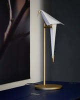 Modern Origami Bird LED Table Lamp Creative Paper Crane Nightstand Light