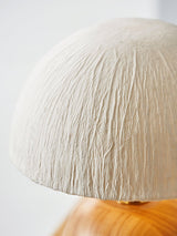 Minimalist Rice Paper Table Lamp Solid Wood Organic Design for Bedroom and Office Desk