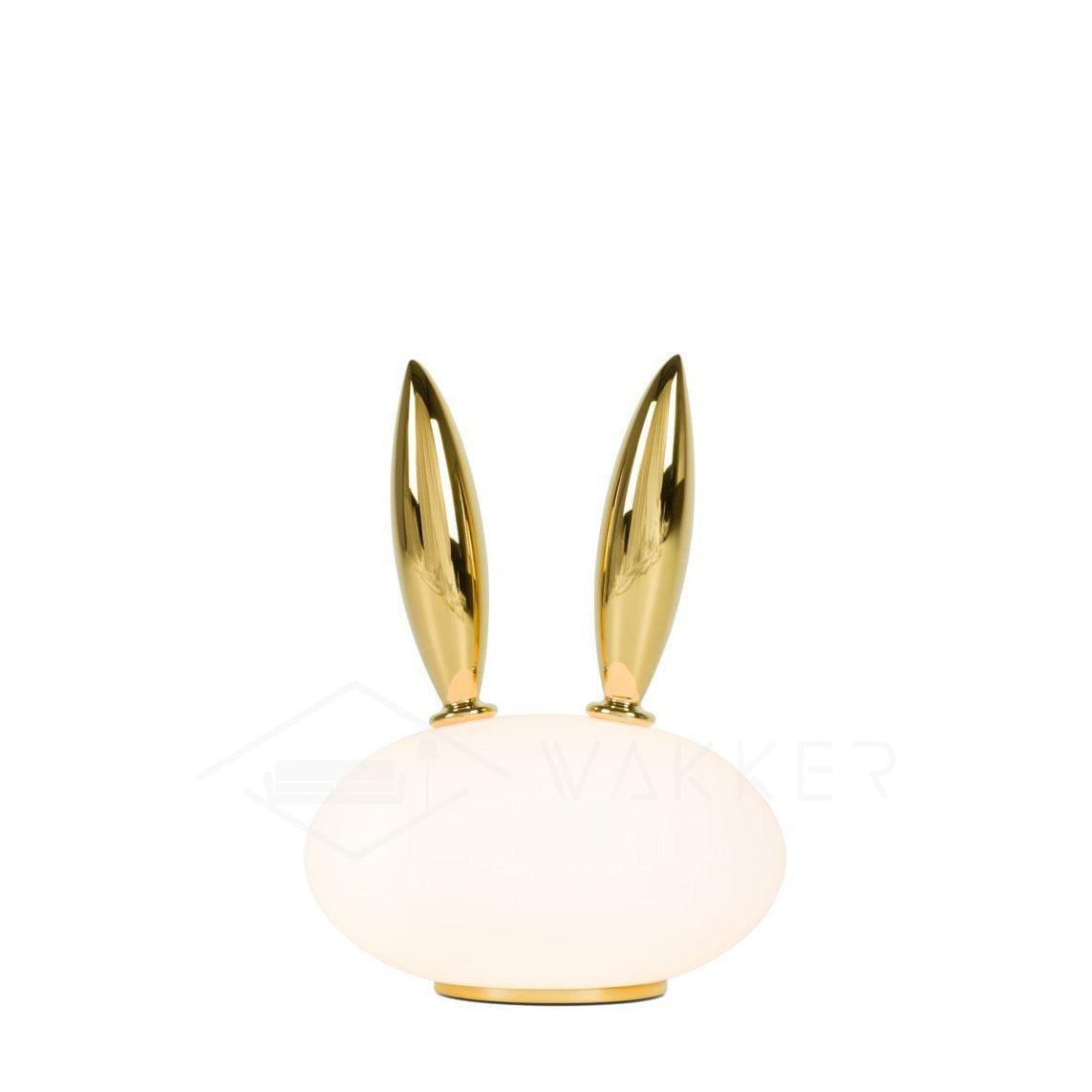 Animal Shaped Glass Table Lamp Modern Owl Rabbit Penguin Gold Bedside Nightstand Light