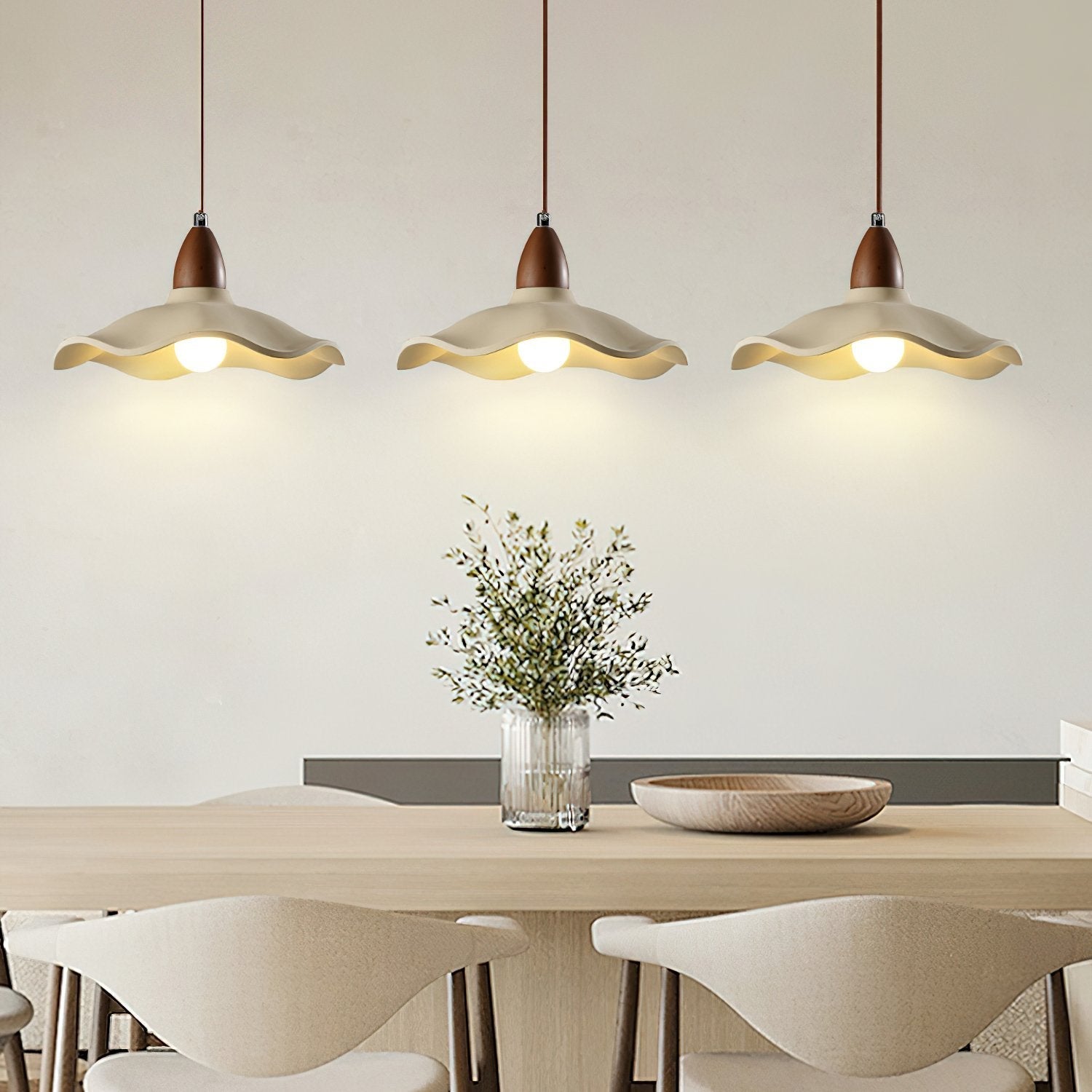 modern-petal-concrete-hanging-ceiling-lamp-with-walnut-wood-base-for-elegant-living-spaces