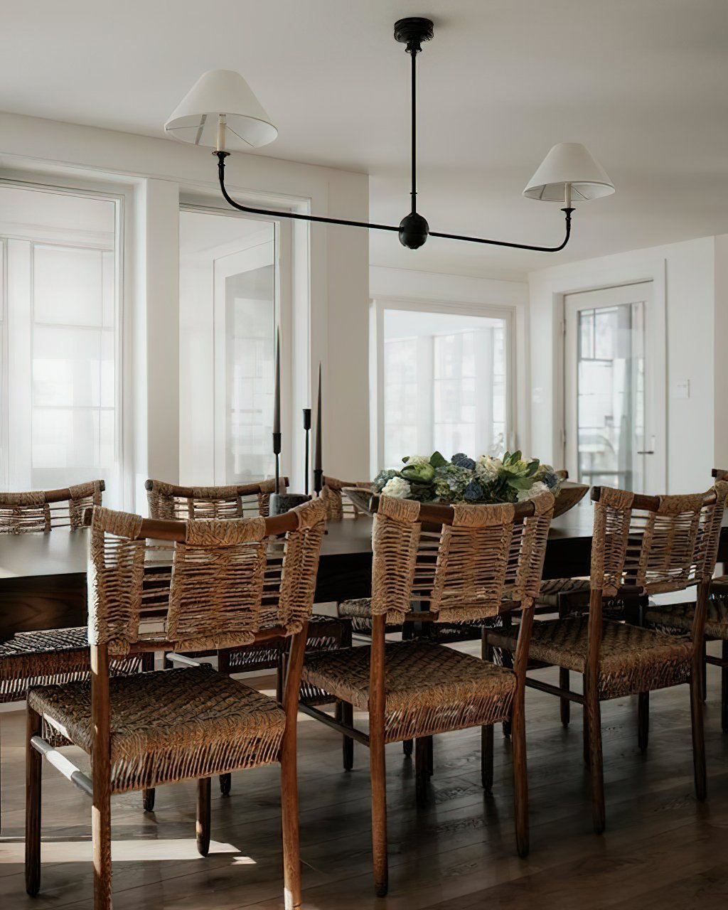 modern-piaf-brass-chandelier-with-white-fabric-shades-for-elegant-home-interior-lighting