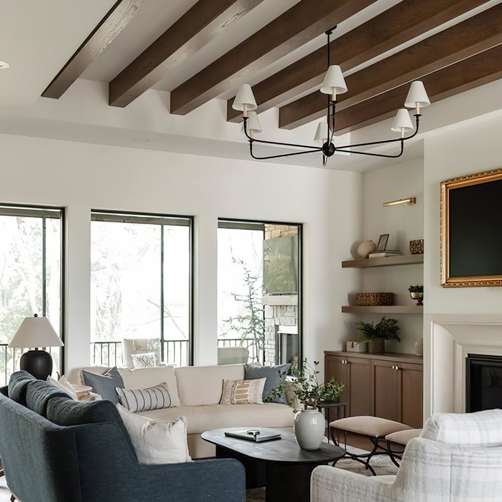 modern-piaf-brass-chandelier-with-white-fabric-shades-for-elegant-home-interior-lighting