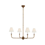 modern-piaf-brass-chandelier-with-white-fabric-shades-for-elegant-home-interior-lighting