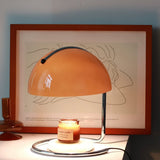 Modern Minimalist Chrome Table Lamp with Glass Shade for Reading and Candle Warming