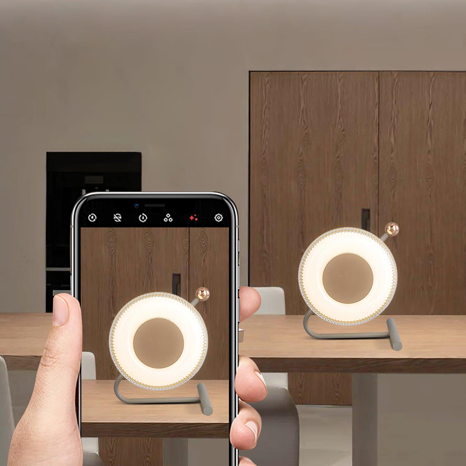 Modern Portable LED Table Lamp with Rechargeable Battery and Adjustable Task Lighting