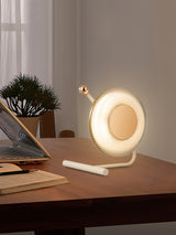 Modern Portable LED Table Lamp with Rechargeable Battery and Adjustable Task Lighting