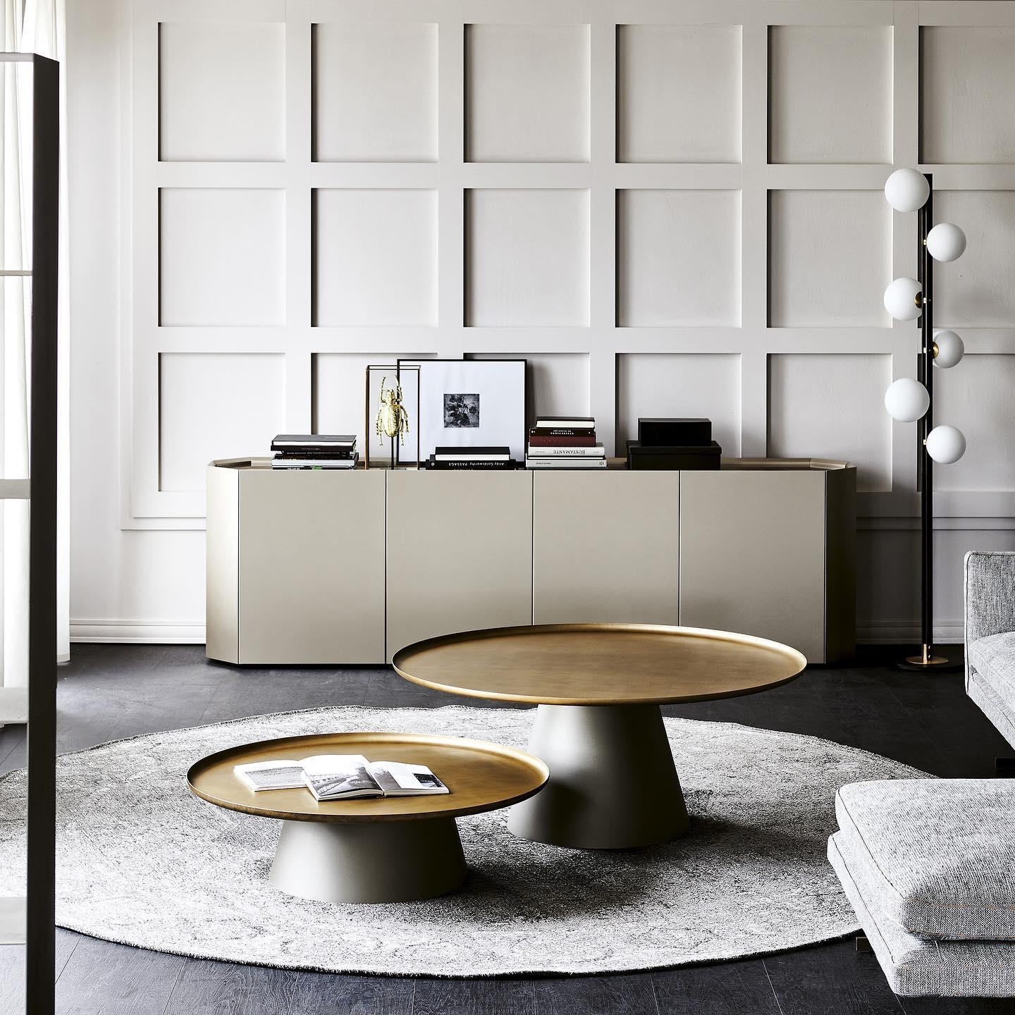 Modern Planetary Globe Standing Floor Lamp with White Blown Glass Shades and Brass Accents