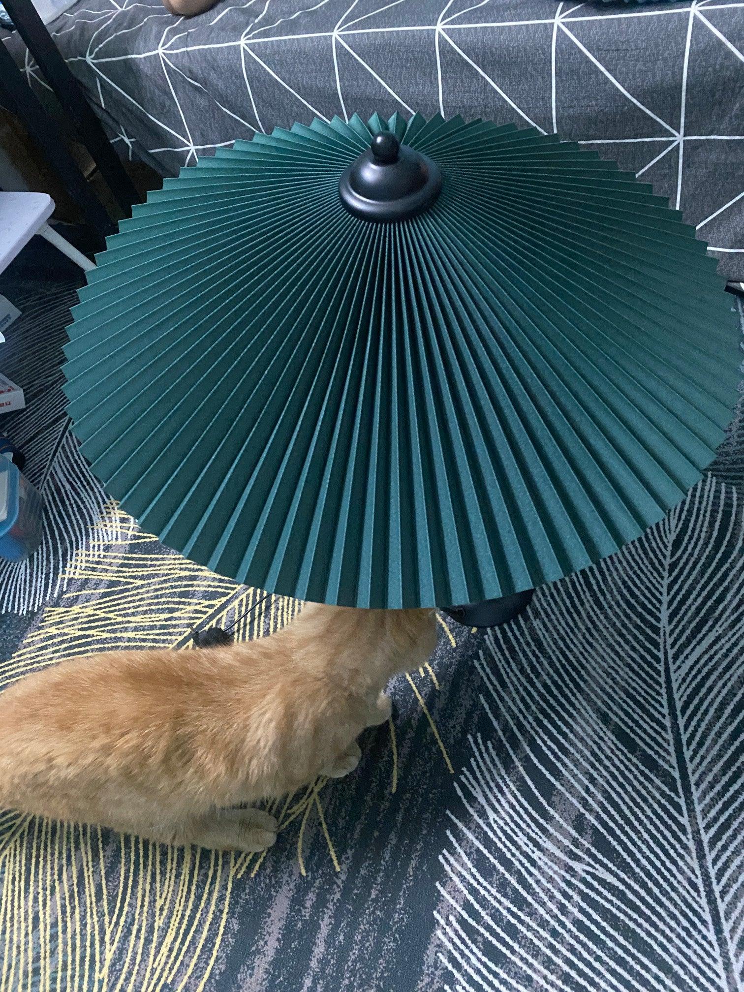 Sicilian Iron Table Lamp with Pleated Fabric Hat Shade and Beige Base for Home Decor