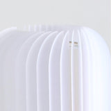 Modern Pleated Fabric Shade Table Lamp with Integrated LED for Bedside and Living Room