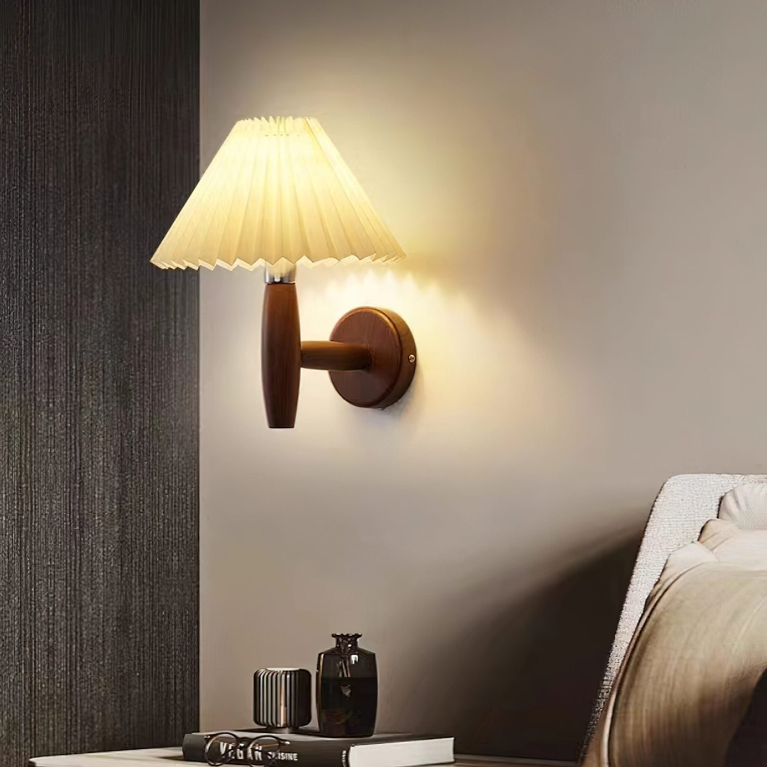 mid-century-modern-pleated-wood-wall-sconce-for-bedroom-living-room-white-fabric-shade