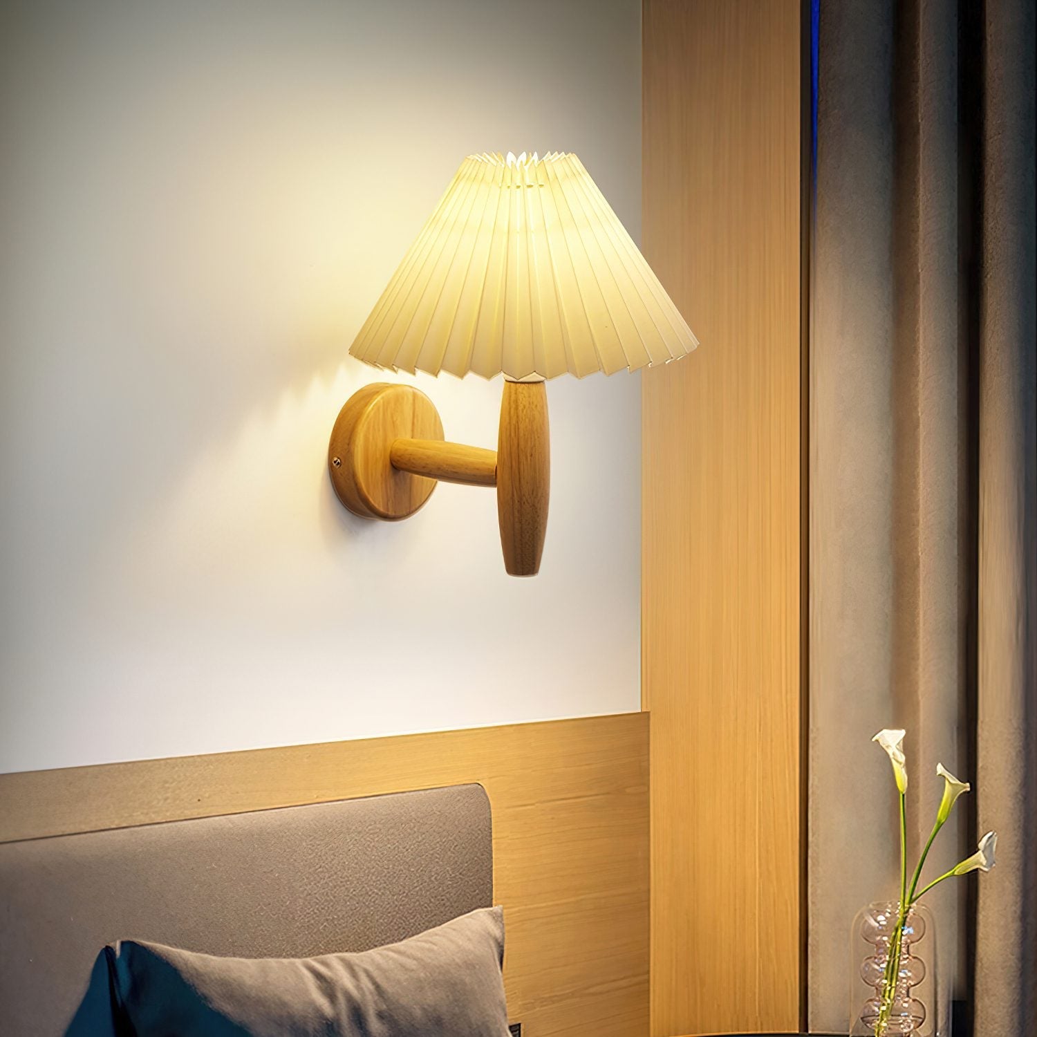 mid-century-modern-pleated-wood-wall-sconce-for-bedroom-living-room-white-fabric-shade