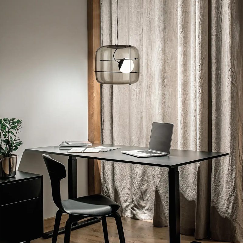 modern-blown-glass-pendant-light-with-metal-rods-and-opal-diffuser-for-ambient-living-room-lighting