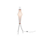 Japanese Rice Paper Floor Lamp Sculptural Mulberry Paper Standing Lantern Lighting