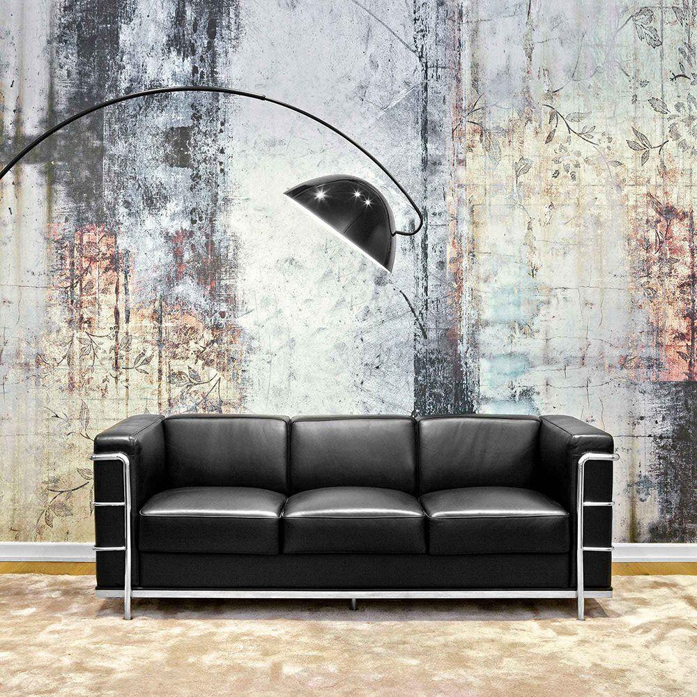 Modern Scandinavian Verse Arc Floor Lamp with Adjustable Swivel Shade for Living Room