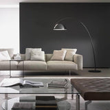 Modern Scandinavian Verse Arc Floor Lamp with Adjustable Swivel Shade for Living Room