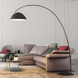 Modern Scandinavian Verse Arc Floor Lamp with Adjustable Swivel Shade for Living Room