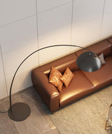 Modern Scandinavian Verse Arc Floor Lamp with Adjustable Swivel Shade for Living Room