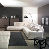 Modern Scandinavian Verse Arc Floor Lamp with Adjustable Swivel Shade for Living Room