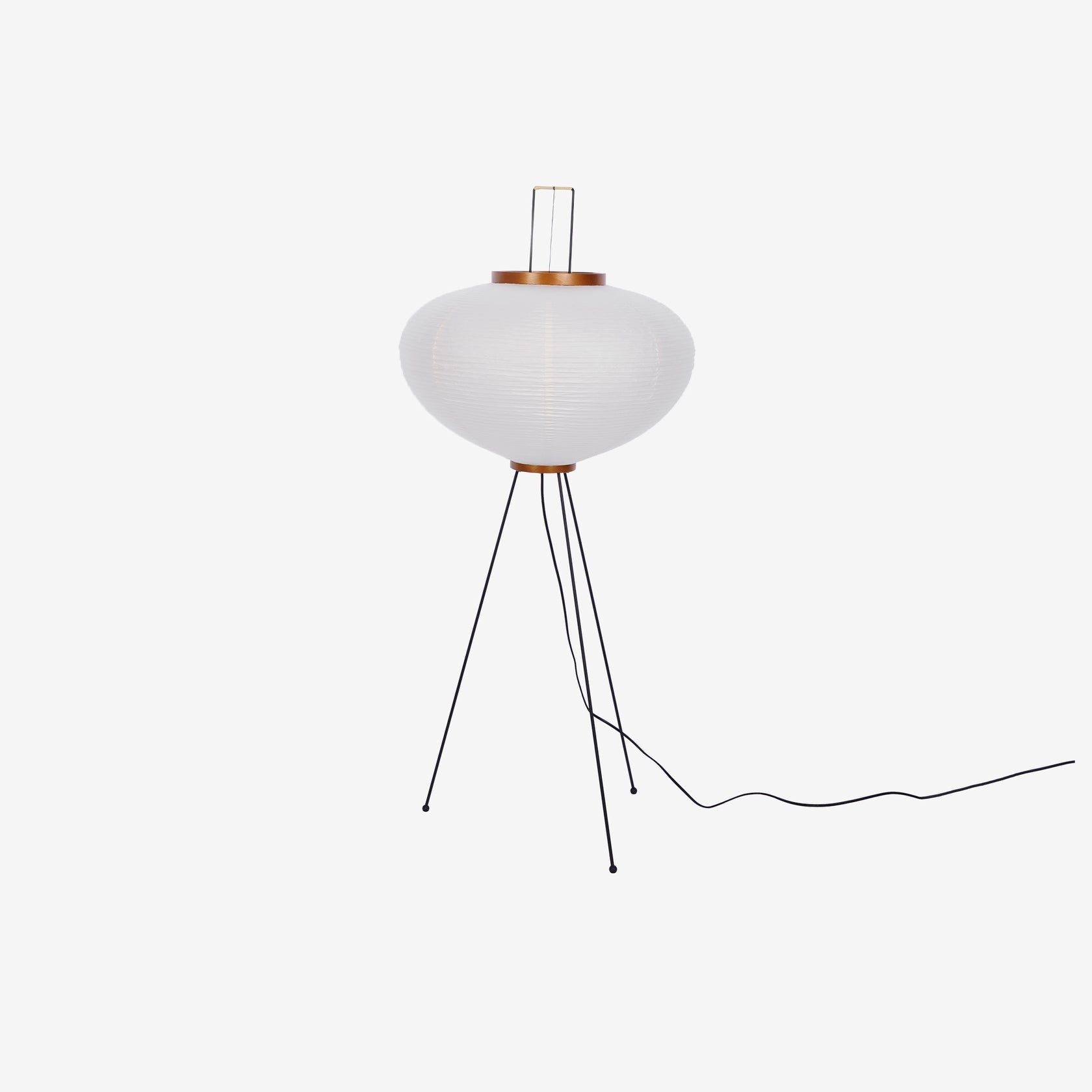 Japanese Rice Paper Floor Lamp Sculptural Mulberry Paper Standing Lantern Lighting