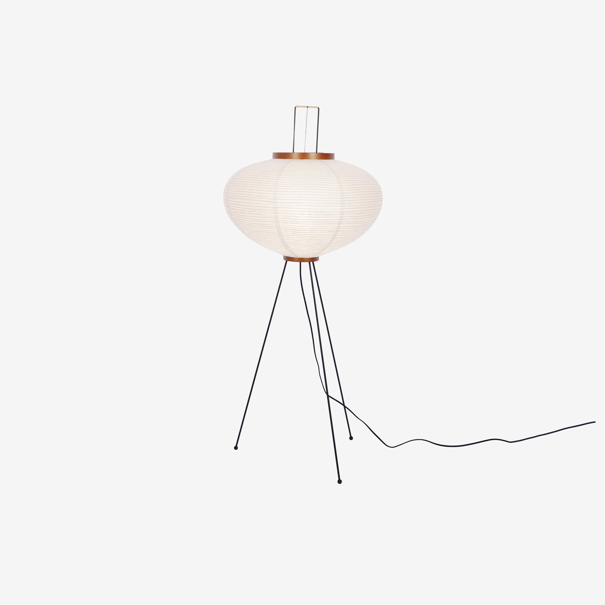 Japanese Rice Paper Floor Lamp Sculptural Mulberry Paper Standing Lantern Lighting