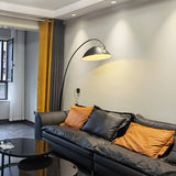 Modern Scandinavian Verse Arc Floor Lamp with Adjustable Swivel Shade for Living Room