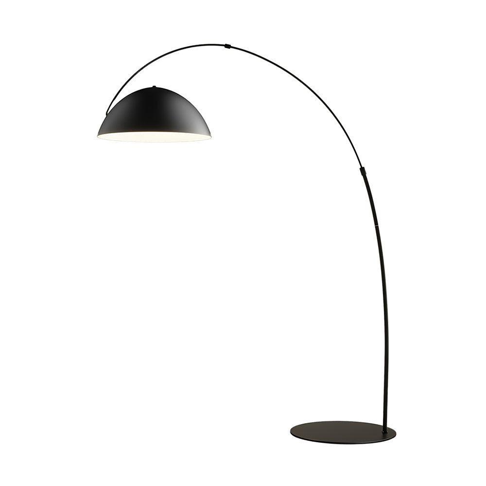 Modern Scandinavian Verse Arc Floor Lamp with Adjustable Swivel Shade for Living Room