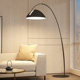 Modern Scandinavian Verse Arc Floor Lamp with Adjustable Swivel Shade for Living Room