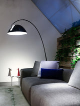 Modern Scandinavian Verse Arc Floor Lamp with Adjustable Swivel Shade for Living Room