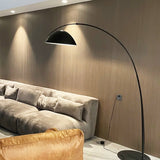 Modern Scandinavian Verse Arc Floor Lamp with Adjustable Swivel Shade for Living Room